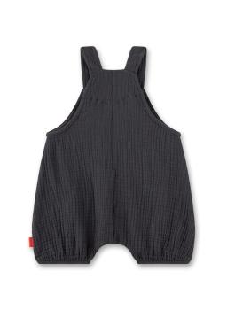 Preview: Unisex Latzhose Musselin grau